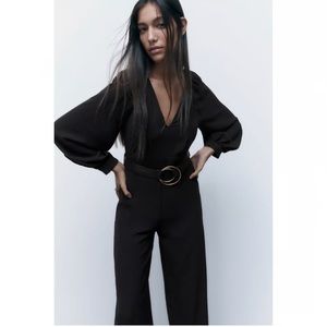 Zara LONG BELTED JUMPSUIT
BLACK - REF. 7969/243